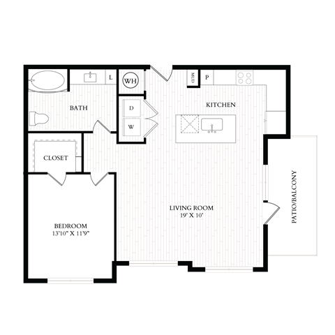 Aura 35Fifty Apartments 2D Floor Plan - A5H
